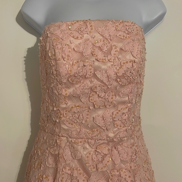 LE GALA BY MON CHERI 𝅺Blush Pink Strapless Prom Dress! - Picture 1 of 4